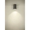 SLV Plafondarmatuur voor buiten ENOLA ROUND CCT IP 65, antraciet, transparant 