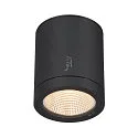 SLV Plafondarmatuur voor buiten ENOLA ROUND CCT IP 65, antraciet, transparant 