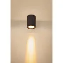 SLV Plafondarmatuur voor buiten ENOLA ROUND CCT IP 65, antraciet, transparant 