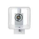 SLV Wandarmatuur QUADRASS SPOT met LED-spot E27, melkachtig, wit