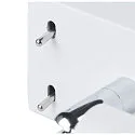 SLV Wandarmatuur QUADRASS SPOT met LED-spot E27, melkachtig, wit