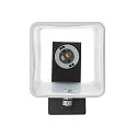 SLV Wandarmatuur QUADRASS INDOOR E27, melkachtig, zwart