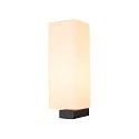 SLV Wandarmatuur QUADRASS INDOOR E27, melkachtig, zwart