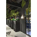 SLV Wandarmatuur QUADRASS INDOOR E27, melkachtig, zwart