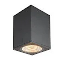 SLV Premium-LED Outdoor Ceiling luminaire ENOLA SQUARE CCT, IP65 IK02, L-size, 35W 3000 / 4000K 2500 / 2800lm 38°, CRi>90