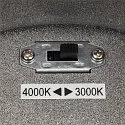 SLV Plafondarmatuur voor buiten ENOLA ROUND CCT IP 65, antraciet, transparant 