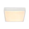 SLV LED Wall / Ceiling luminaire AINOS SQUARE Outdoor, 17W, 1300lm, CCT switch 3000/4000K, white