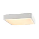 SLV Plafondarmatuur voor buiten AINOS SQUARE SENSOR met sensor, vierkant, CCT Switch IP65, wit 