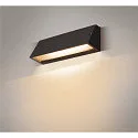 SLV Wandarmatuur voor buitenshuis PEMA OUTDOOR IP 65, zwart, transparant