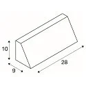 SLV Wandarmatuur voor buitenshuis PEMA OUTDOOR IP 65, zwart, transparant
