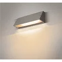 SLV Wandarmatuur voor buitenshuis PEMA OUTDOOR IP 65, grijs, transparant
