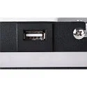 Wandarmatuur SOMNILA SPOT INDOOR met USB-Aansluiting, links, zwart