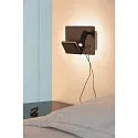 Wandarmatuur SOMNILA SPOT INDOOR met USB-Aansluiting, links, zwart
