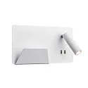 Wandarmatuur SOMNILA SPOT INDOOR met USB-aansluiting, wit