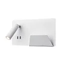 Wandarmatuur SOMNILA SPOT INDOOR met USB-aansluiting, wit