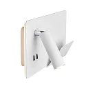 SLV Wandarmatuur SOMNILA SPOT INDOOR met USB-Aansluiting, rechts, wit
