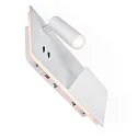 SLV Wandarmatuur SOMNILA SPOT INDOOR met USB-Aansluiting, rechts, wit
