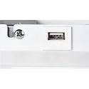 SLV Wandarmatuur SOMNILA SPOT INDOOR met USB-Aansluiting, rechts, wit