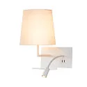 Wandarmatuur SOMNILA FLEX INDOOR met USB-aansluiting, wit