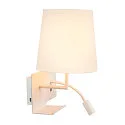 SLV Wandarmatuur SOMNILA FLEX INDOOR met USB-Aansluiting, links, wit