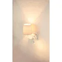 SLV Wandarmatuur SOMNILA FLEX INDOOR met USB-Aansluiting, links, wit