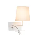 Wandarmatuur SOMNILA FLEX INDOOR met USB-Aansluiting, rechts, wit