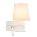 SLV Wandarmatuur SOMNILA FLEX INDOOR met USB-Aansluiting, rechts, wit