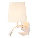SLV Wandarmatuur SOMNILA FLEX INDOOR met USB-Aansluiting, rechts, wit