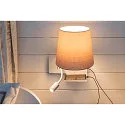 SLV Wandarmatuur SOMNILA FLEX INDOOR met USB-Aansluiting, rechts, wit