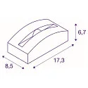 SLV Wandarmatuur voor buitenshuis OUT-BEAM FRAME CW IP55, wit