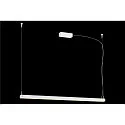 SLV LED Pendant luminaire NOYA PD PHASE, CCT switch, 2700/3000K, 1861/2025lm, IP20, white