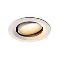 Plafondinbouwarmatuur NUMINOS DL M draaibaar, roteerbaar IP20, wit