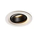 Plafondinbouwarmatuur NUMINOS DL M draaibaar, roteerbaar IP20, zwart, wit