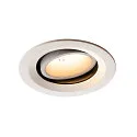 Plafondinbouwarmatuur NUMINOS DL M draaibaar, roteerbaar IP20, wit