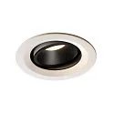 Plafondinbouwarmatuur NUMINOS DL M draaibaar, roteerbaar IP20, zwart, wit