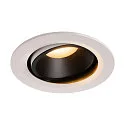 Plafondinbouwarmatuur NUMINOS DL L draaibaar, roteerbaar IP20, zwart, wit