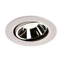LED Ceiling recessed luminaire NUMINOS DL L, 4000K, IP20, rotatable / pivotable, 20°, 2350lm, UGR 17, white/chrome