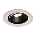 Plafondinbouwarmatuur NUMINOS DL L draaibaar, roteerbaar IP20, zwart, wit