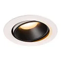 Plafondinbouwarmatuur NUMINOS DL XL draaibaar, roteerbaar IP20, zwart, wit