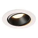 Plafondinbouwarmatuur NUMINOS DL XL draaibaar, roteerbaar IP20, zwart, wit