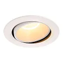 LED Ceiling recessed luminaire NUMINOS DL XL, 3000K, IP20, rotatable / pivotable, 40°, 3550lm, UGR 18, white/white