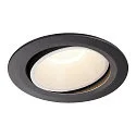 Plafondinbouwarmatuur NUMINOS DL XL draaibaar, roteerbaar IP20, zwart, wit