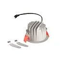 SLV LED Ceiling recessed luminaire NUMINOS DL S, 2700K, IP20, 55°, 670lm, UGR 21, white/black