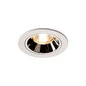 LED Ceiling recessed luminaire NUMINOS DL S, 2700K, IP20, 55°, 690lm, UGR 19, white/chrome
