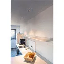 SLV Plafondinbouwarmatuur NUMINOS DL S - 40° stijf, voor BAP, constante stroom, schakelbaar, set terug IP20 / IP44, zwart 