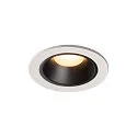 Plafondinbouwarmatuur NUMINOS DL S - 55° stijf, constante stroom, schakelbaar, set terug IP20 / IP44, wit 