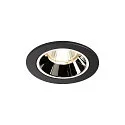 Plafondinbouwarmatuur NUMINOS DL S IP20, chroom, zwart