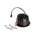 SLV Plafondinbouwarmatuur NUMINOS DL S IP20, chroom, zwart