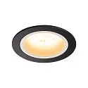 Plafondinbouwarmatuur NUMINOS DL M IP20, zwart, wit