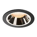 LED Ceiling recessed luminaire NUMINOS DL L, 2700K, IP20, 40°, 2150lm, UGR 17, black/chrome